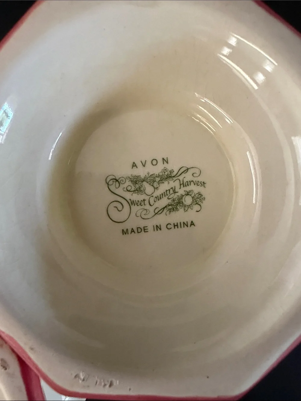 Avon’s Sweet Country Harvest Ceramic Creamer and Sugar Dish